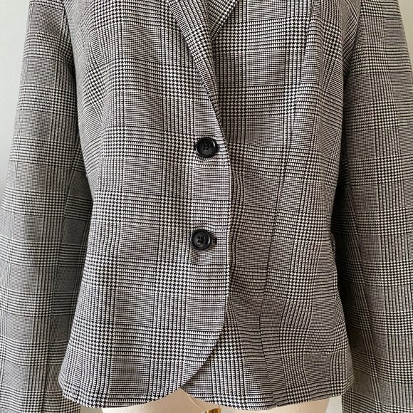 Vintage Lana Lee Houndstooth Blazer (Approx. Size 6) - Picture 3 of 13